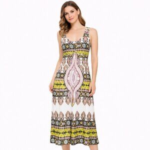 White Mark women's dress couture collection sleeveless summer  Size: L